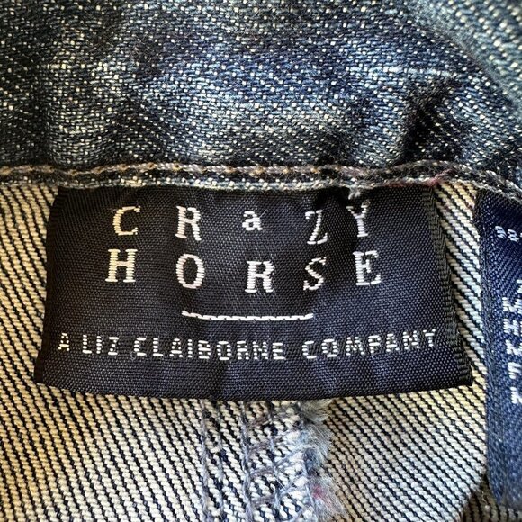 Crazy Horse‎ Jeans High Rise Medium Wash Straight Leg Women's Size 12 VTG - Picture 10 of 11